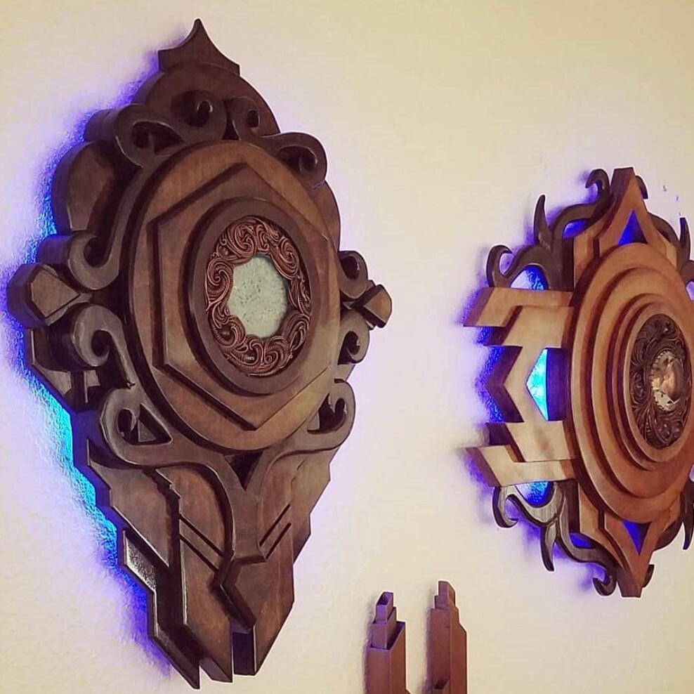 Epoch, Wall Decor, Wall Sculpture, Handmade, Unique, Agate, Glass, Hematite, Amethyst, James Steffen Designs